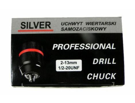 GŁÓWKA DO WIERTARKI 13mm 1/2 SAMOZACISKOWA METAL /SILVER