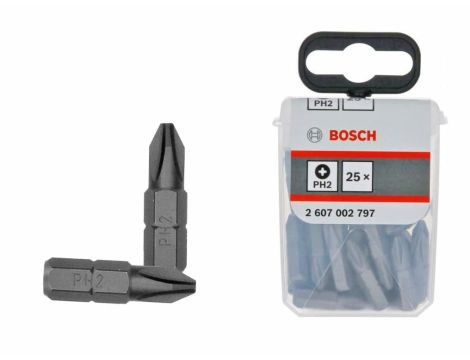 BOSCH KOŃCÓWKA WKRĘCAJĄCA EXH PH2 x 25mm   25szt. 2607002797