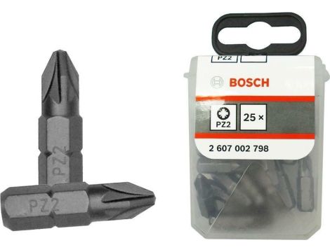 BOSCH KOŃCÓWKA WKRĘCAJĄCA EXH PZ2 x 25mm   25szt. 2607002798