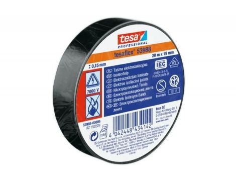 TESA TAŚMA IZOLACYJNA CZARNA 19mm x 20m  7000V