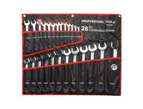 ROCKFORCE ZESTAW KLUCZY  PŁ-OCZ. 25szt. (6-32mm)