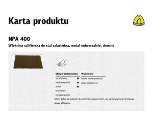 K.WŁÓKNINA ARKUSZ NPA400 152x229mm COARSE