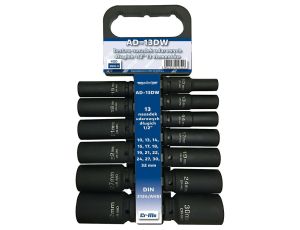 ADLER NASADKI UDAROWE 13szt.DŁ. /ADLER 10-32mm /WIESZAK AD-13DW