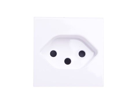 MOSAIC Gniazdo pojedyncze 2P+Z typ 10 A 250 V standard szwajcarski białe 077506