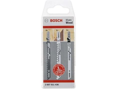 BOSCH BRZESZCZOT T ZESTAW WOOD 15szt. 2607011436