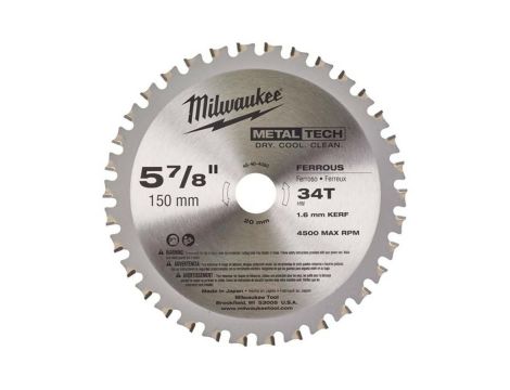 MILWAUKEE PIŁA TARCZ.MET.150x20x34z