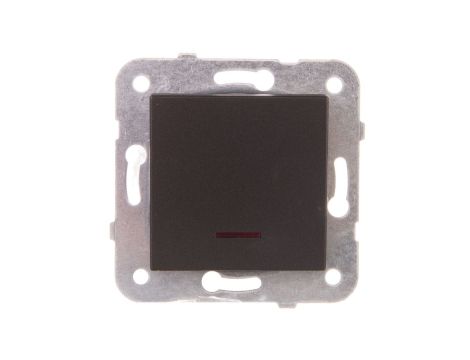 Novella Łącznik 1-Biegunowy Podświetlany, Kolor Czarny / 92105519M