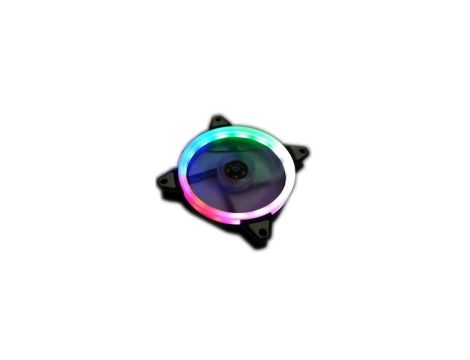Wentylator 12cm Gaming 15x LED RGB Rainbow Ring