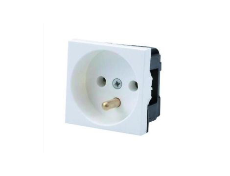 Gniazdo 2P+Z moduł 45X45 16A/250V biały 2000-42