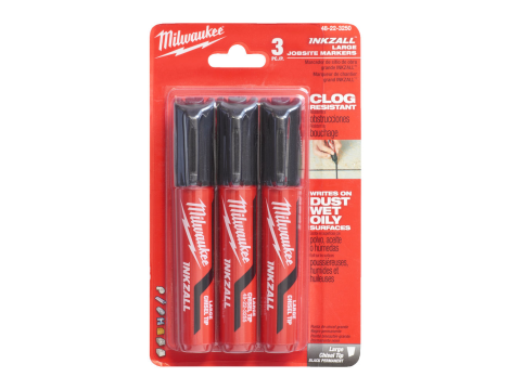 MILWAUKEE MARKER L CZARNY - OPAKOWANIE 3 SZT. NA BLISTRZE