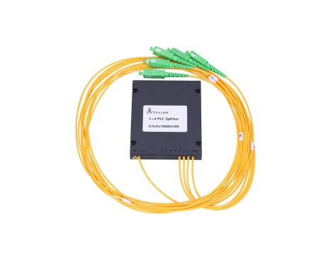 Splitter 2,0mm, 1,5m, G657A, moduł ABS Extralink 1:4 PLC SC/APC