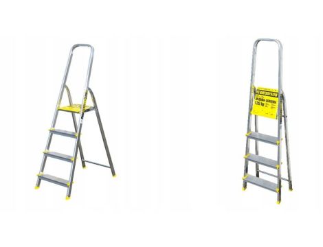 BAYERSYSTEM DRABINA ALUMINIOWA 120kg  4 STOPNIE ECO - 2