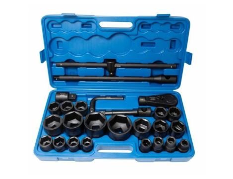 ROCKFORCE ZESTAW KLUCZY UDAROWYCH 26el. 3/4"- 1"  6KĄT.