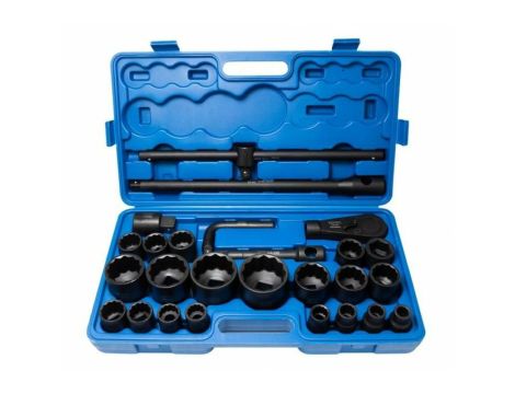ROCKFORCE ZESTAW KLUCZY UDAROWYCH 26el. 3/4"- 1" 12KĄT.