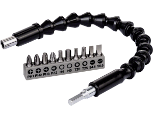 BOSCH PRZEDŁUŻKA ELASTYCZNA DO WKRĘTARKI PLASTIKOWA +10 KOŃCÓWEK 2608522377 - image 2