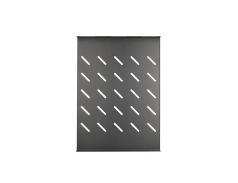 Półka 19, 472x352mm, mocowana punktowo, do szaf o głębokości 600mm Extralink 1U 350mm Czarna