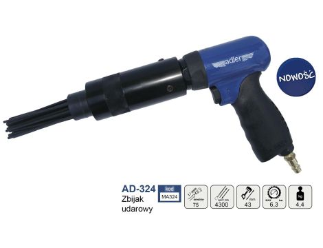 ADLER MŁOTEK PNEUMATYCZNY IGŁOWY AD-324