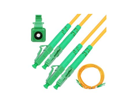 Patchcord Jednomodowy, Duplex, 9/125um, G657A, 5m Extralink LC/APC-LC/APC