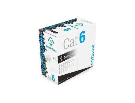 Kabel teleinformatyczny U/UTP kat.6 PE Zewnętrzny suchy ALANTEC /305m/