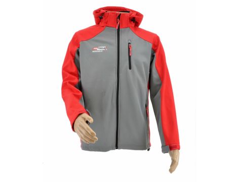 AWTOOLS KURTKA SOFTSHELL BLUZA T4/ CZERWONO-SZARA/ S