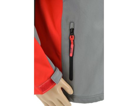 AWTOOLS KURTKA SOFTSHELL BLUZA T4/ CZERWONO-SZARA/ XL - 5