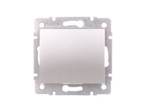 LOGI Łącznik jednobiegunowy śrubowy 10AX 250V srebrny 021000143 25184