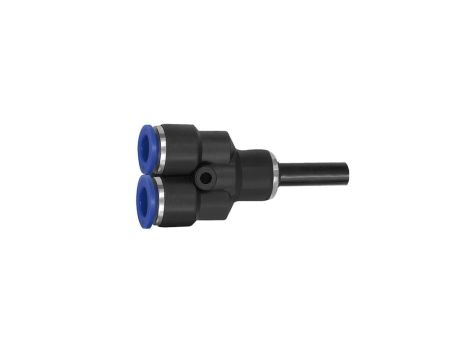Trójnik pneumatyczny redukcyjny wtykowy typu Y wtyk 12 mm pod wąż fi 10 mm, tworzywo sztuczne