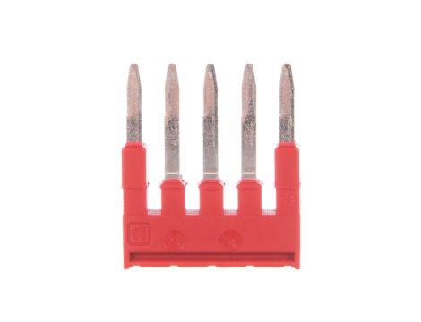 Mostek wtykany 5-biegunowy czerwony FBS 5-4 3030145 /50szt./
