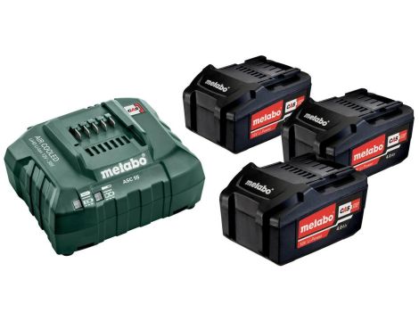 METABO ZESTAW AKUMULATORÓW 3x4.0Ah +ŁADOWARKA ASC 55