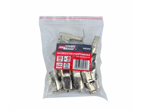 AWTOOLS GŁOWICA DO POMPKI 6mm 10 SZT. - 2