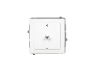 DECO Mechanizm łącznika dwubiegunowego w stylu amerykańskim, biały mat 25DWPUS-9