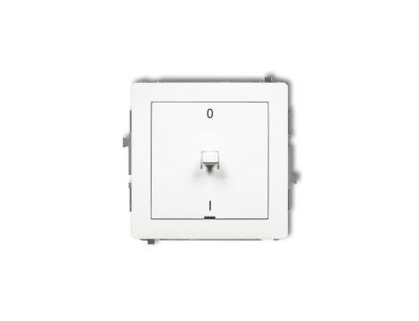 DECO Mechanizm łącznika dwubiegunowego w stylu amerykańskim, biały mat 25DWPUS-9