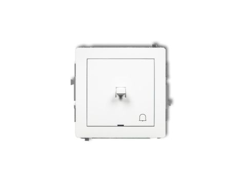 DECO Mechanizm łącznika zwierny dzwonek w stylu amerykańskim, biały mat 25DWPUS-4