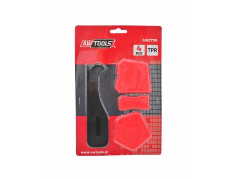 AWTOOLS SZPACHLE DO SIL. Z OBCINAKIEM 4szt. - 2