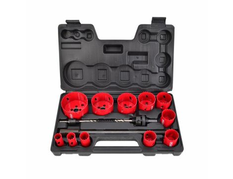 AWTOOLS KOMPLET OTWORNIC BIMETALOWYCH 15 elem. 19-76 mm