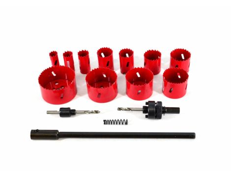 AWTOOLS KOMPLET OTWORNIC BIMETALOWYCH 15 elem. 19-76 mm - 2