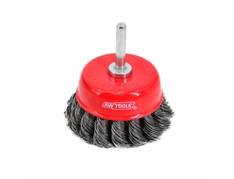 AWTOOLS SZCZOTKA DOCZOŁOWA TRZPIENIOWA SKRĘCANA 75mm