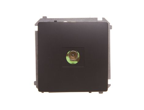 Simon Basic Gniazdo antenowe pojedyncze końcowe grafit matowy BMAK3.01/28