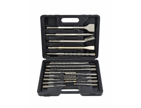 AWTOOLS ZESTAW DŁUT I WIERTEŁ SDS+ 17 elem.