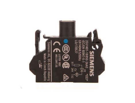 Oprawka blok LED niebieski 24V AC-DC montaż czołowy przył sprężynowe SIRIUS ACT 3SU1401-1BB50-3AA0