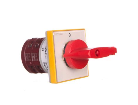 Łącznik krzywkowy 0-1 4P 10A /+blokada/ 4G10-92-U S6 /z 1-szym stykiem złoconym/