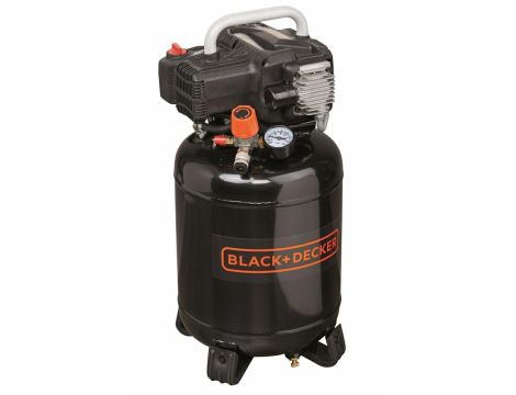 BLACK&DECKER KOMPRESOR BEZOLEJOWY PIONOWY 24L 1,5KM 8BAR 180 L/min