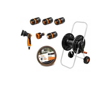 BRADAS BĘBEN Z WĘŻEM 1/2" 25M, PISTOLETEM, ARMATURĄ