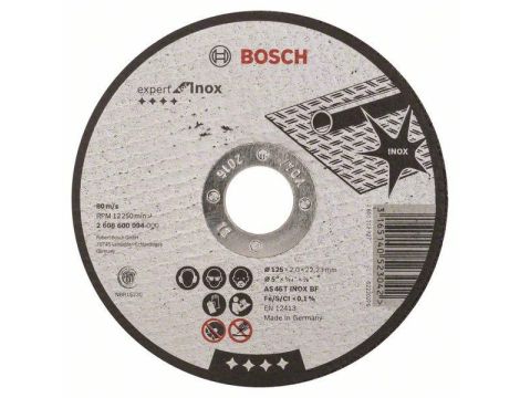 BOSCH TARCZA MET.125mm x 2,0mm x 22mm EXPERT FOR INOX 2608600094