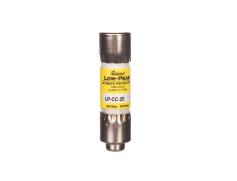 Wkładka bezpiecznikowa cylindryczna 10x38mm 25A 600V AC/300V DC, zwłoczna, klasa CC LP-CC-25