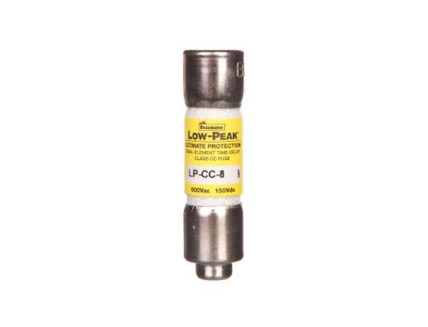 Wkładka bezpiecznikowa cylindryczna 10x38mm 8A 600V AC/150V DC, zwłoczna, klasa CC LP-CC-8