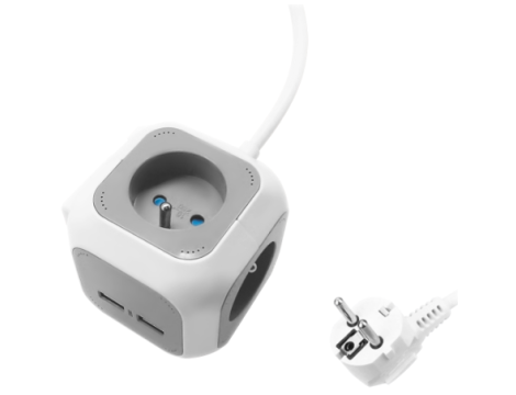 ORNO PRZEDŁUŻACZ BIURKOWY 4xGNIAZDA 2xUSB UCHWYT PRZEWÓD 1,4m