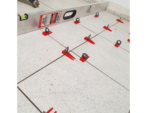 AWTOOLS SYSTEM POZIOMOWANIA PŁYTEK LEVEL UP 1,0mm - KLIN 150szt. - 4