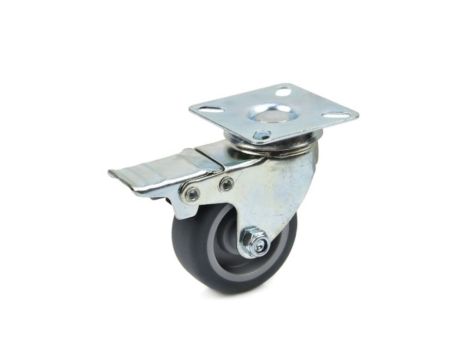 Koło obrotowe skrętne z hamulcem PP/TPR 50mm lub 75 mm, ŚREDNICA: 50 mm