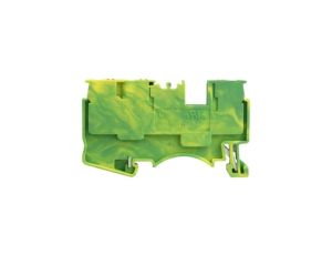 Złączka szynowa 2,5mm2 1P 3-przewodowa zacisk push-in żółto-zielona PE 3954